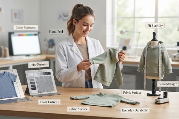 eco-friendly children's clothing fabric samples